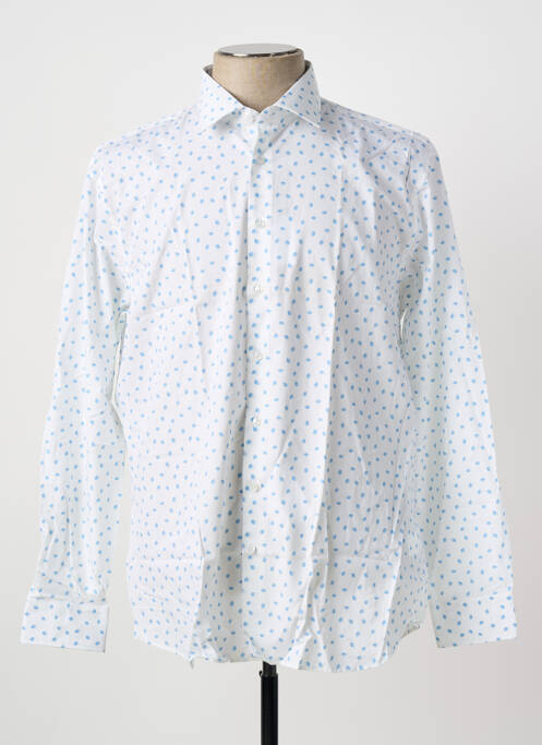 Chemise manches longues imprimé fantaisie bleu SEIDEN STICKER homme