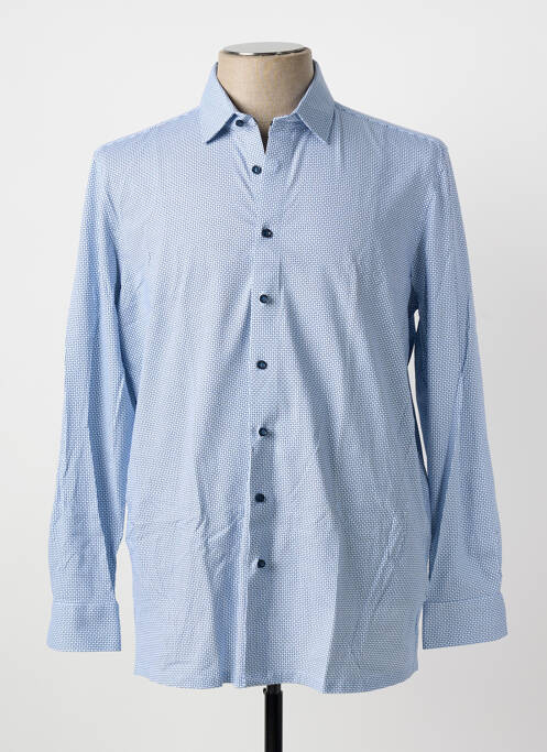 Chemise manches longues imprimé fantaisie bleu MARVELIS homme