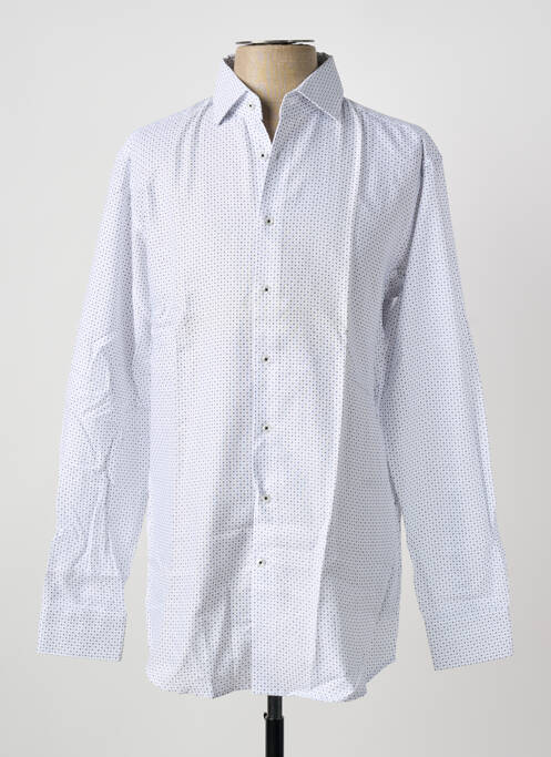 Chemise manches longues blanc SEIDEN STICKER homme