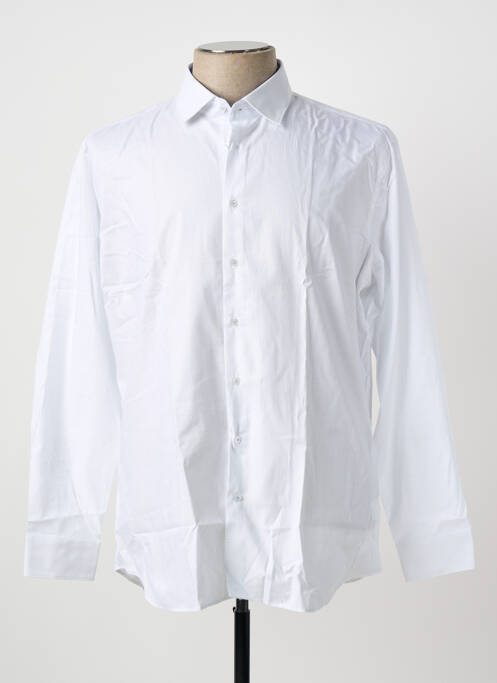 Chemise manches longues blanc SEIDEN STICKER homme