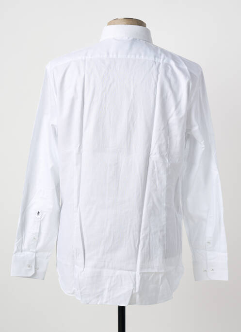 Chemise manches longues blanc SEIDEN STICKER homme
