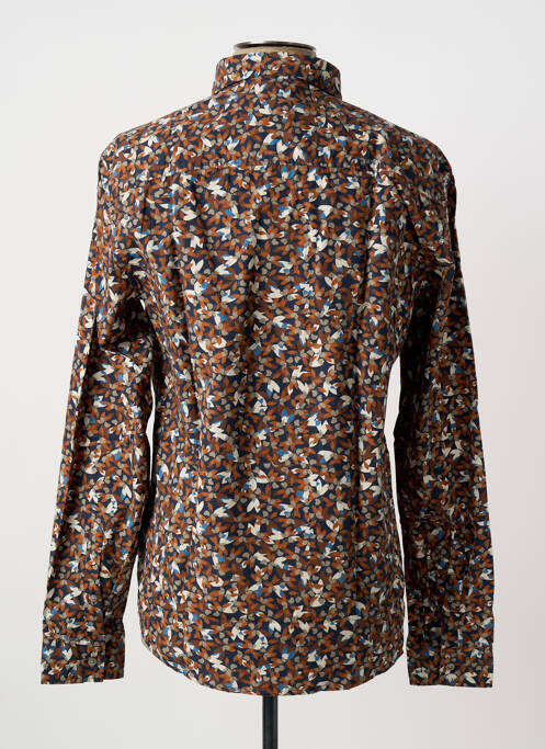 Chemise manches longues marron HARRIS WILSON homme