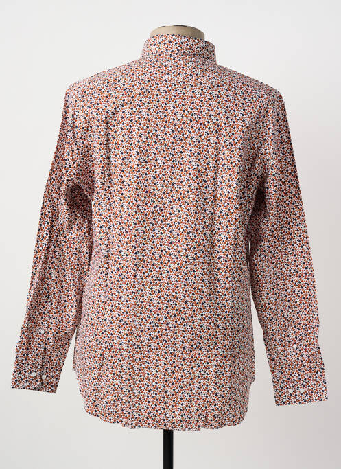 Chemise manches longues marron SEIDEN STICKER homme