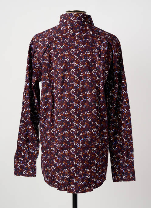 Chemise manches longues rouge SEIDEN STICKER homme