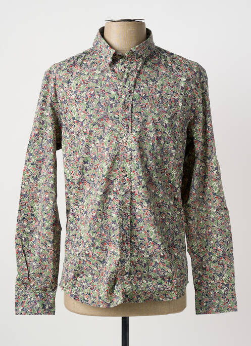 Chemise manches longues vert HARRIS WILSON homme