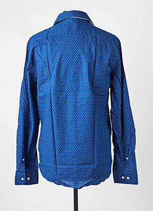Chemise manches longues imprimé fantaisie bleu SEIDEN STICKER homme