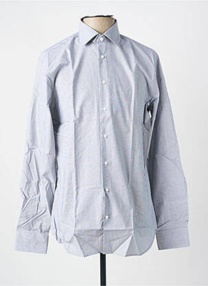 Chemise manches longues imprimé fantaisie bleu SEIDEN STICKER homme
