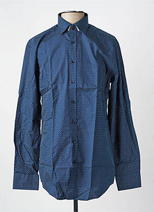 Chemise manches longues imprimé fantaisie bleu SEIDEN STICKER homme