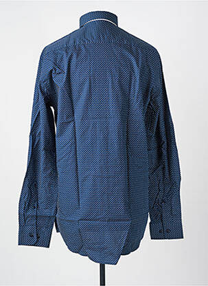 Chemise manches longues imprimé fantaisie bleu SEIDEN STICKER homme