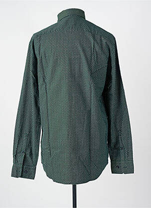 Chemise manches longues imprimé fantaisie vert SEIDEN STICKER homme