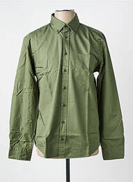 Chemise manches longues coupe cintrée vert SEIDEN STICKER homme