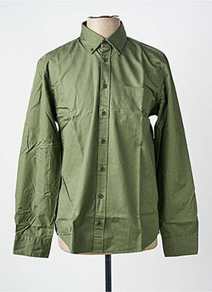 Chemise manches longues coupe cintrée vert SEIDEN STICKER homme