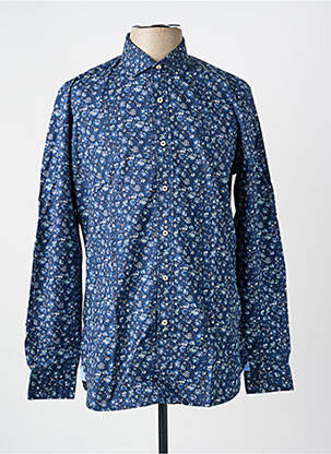 Chemisier imprimé fleurs manches longues bleu U.S. POLO ASSN femme