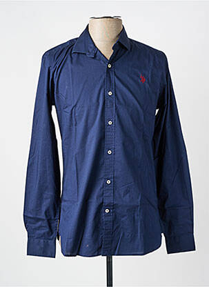 Chemise manches longues coupe cintrée bleu U.S. POLO ASSN homme