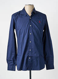 Chemise manches longues coupe cintrée bleu U.S. POLO ASSN homme