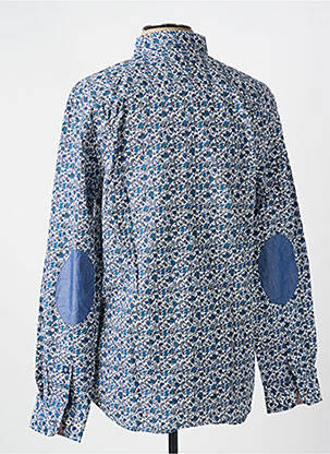 Chemise manches longues imprimé fleurs bleu CAMBRIDGE homme