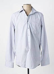 Chemise manches longues coupe droite bleu SEIDEN STICKER homme