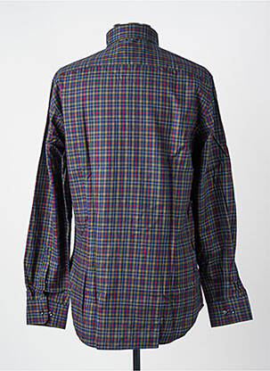 Chemise manches longues coupe droite bleu SEIDEN STICKER homme