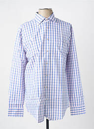 Chemise manches longues coupe droite bleu SEIDEN STICKER homme