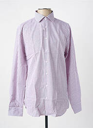 Chemise manches longues coupe droite rose SEIDEN STICKER homme
