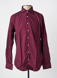 Chemise manches longues imprimé fantaisie violet SEIDEN STICKER homme