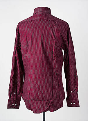 Chemise manches longues imprimé fantaisie violet SEIDEN STICKER homme