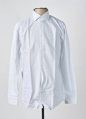 Chemise manches longues blanc SEIDEN STICKER homme