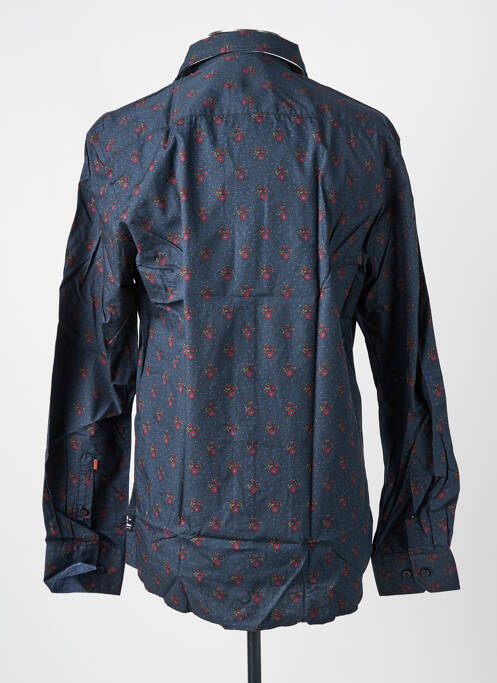 Chemise manches longues coupe droite bleu CALAMAR homme
