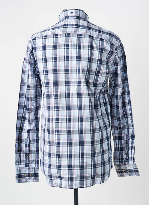 Chemise manches longues coupe droite bleu CALAMAR homme