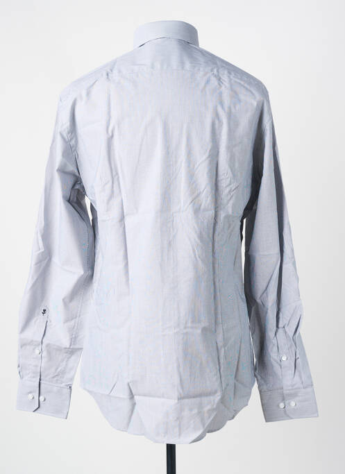 Chemise manches longues imprimé fantaisie bleu SEIDEN STICKER homme