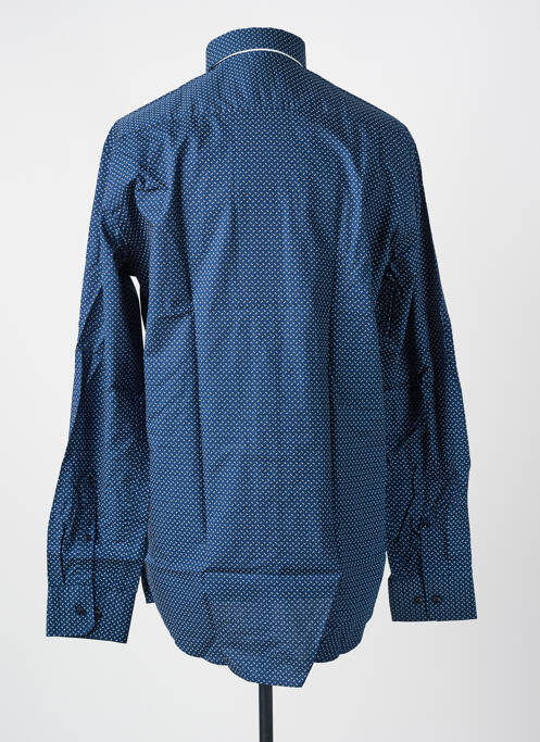 Chemise manches longues imprimé fantaisie bleu SEIDEN STICKER homme