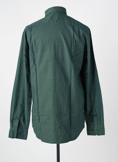 Chemise manches longues imprimé fantaisie vert SEIDEN STICKER homme