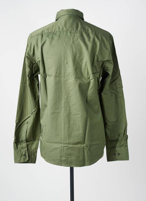 Chemise manches longues coupe cintrée vert SEIDEN STICKER homme