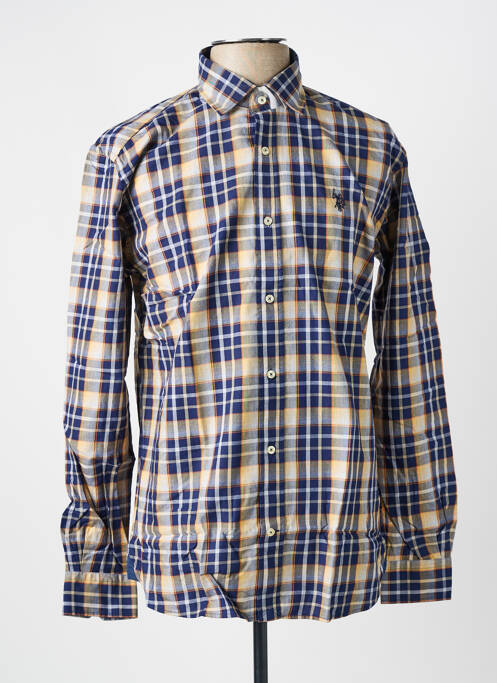 Chemise manches longues coupe droite bleu U.S. POLO ASSN homme