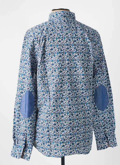 Chemise manches longues coupe droite bleu CAMBRIDGE homme