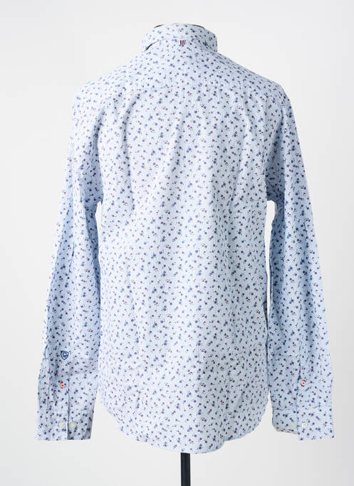 Chemise manches longues coupe droite bleu CAMBRIDGE homme
