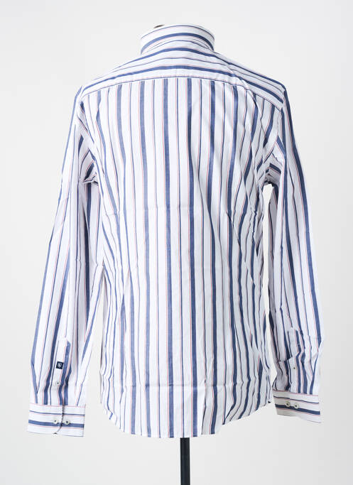 Chemise manches longues imprimé rayures blanc CAMBRIDGE homme