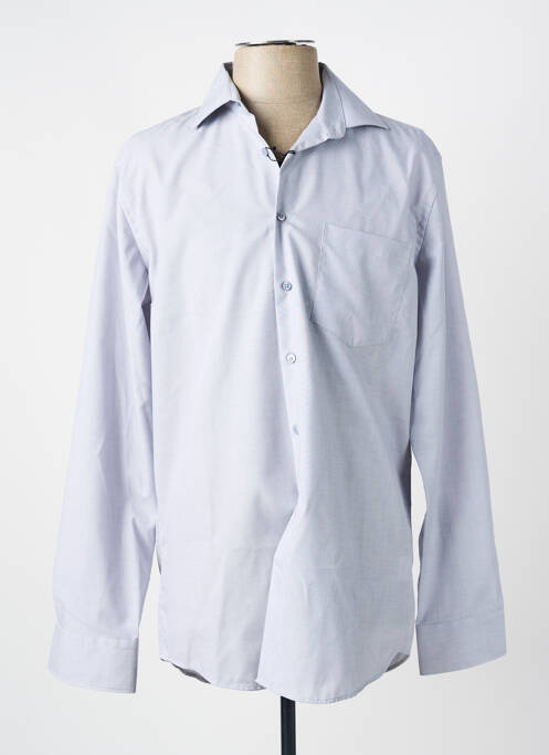 Chemise manches longues coupe droite bleu SEIDEN STICKER homme