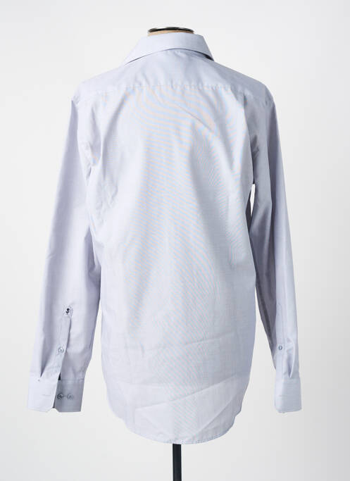 Chemise manches longues coupe droite bleu SEIDEN STICKER homme