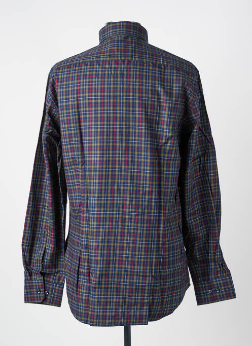 Chemise manches longues coupe droite bleu SEIDEN STICKER homme