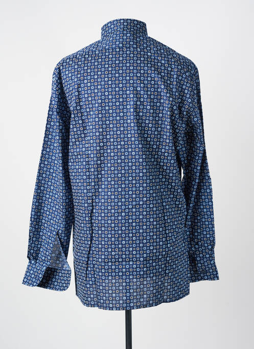 Chemise manches longues poches poitrine bleu MARVELIS homme