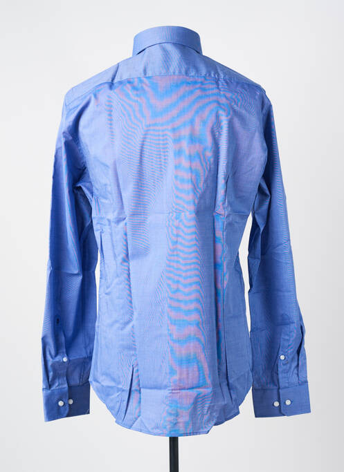 Chemise manches longues coupe cintrée bleu SEIDEN STICKER homme