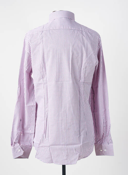Chemise manches longues coupe droite rose SEIDEN STICKER homme