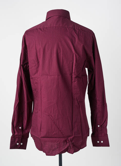 Chemise manches longues imprimé fantaisie violet SEIDEN STICKER homme