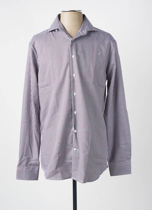 Chemise manches longues blanc SEIDEN STICKER homme