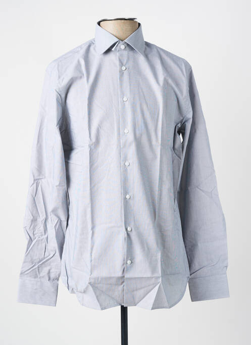 Chemise manches longues bleu SEIDEN STICKER homme