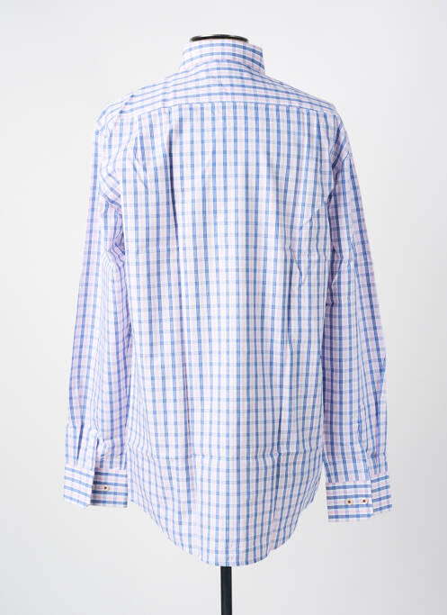 Chemise manches longues bleu SEIDEN STICKER homme