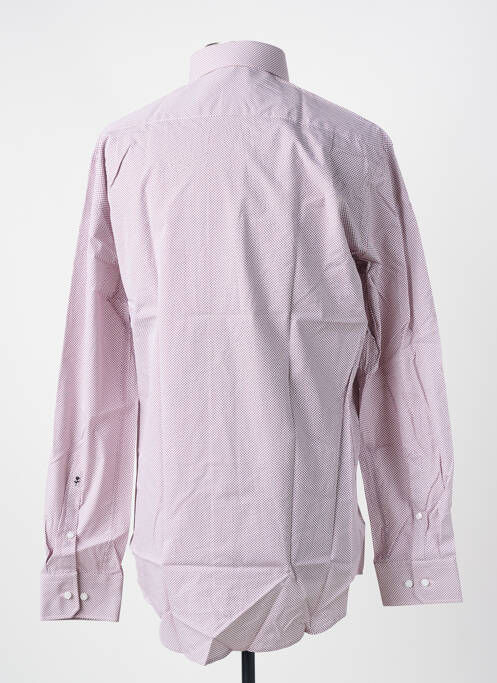 Chemise manches longues rouge SEIDEN STICKER homme