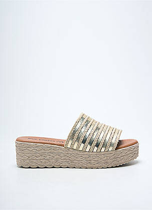Mules/sabots talon compensé talon de 4 à 6cm or EVA FRUTOS femme
