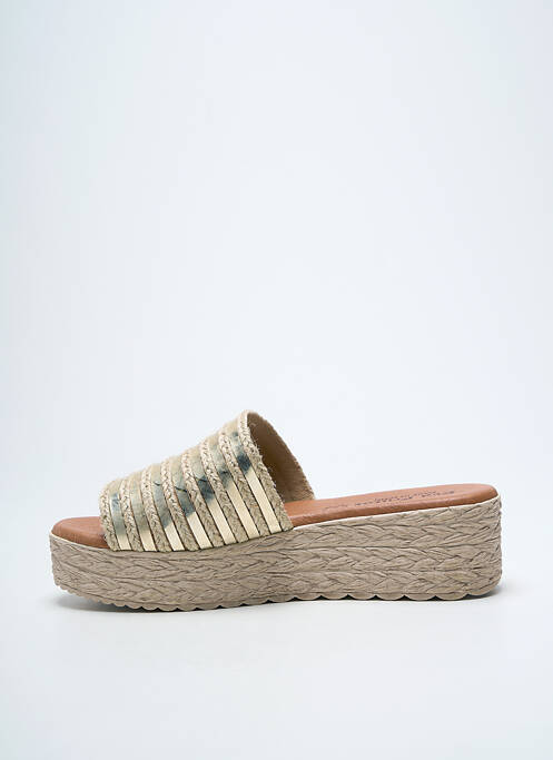 Mules/sabots talon compensé talon de 4 à 6cm or EVA FRUTOS femme